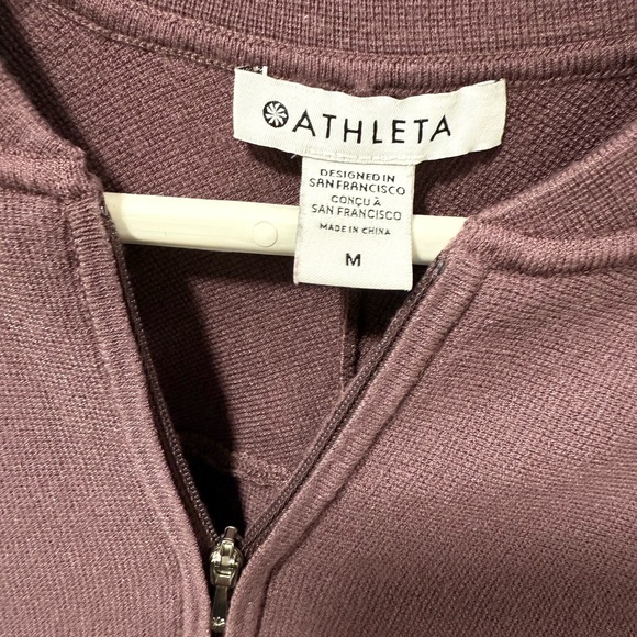 Athleta Mauve Zip-Up Jacket - Picture 3 of 10